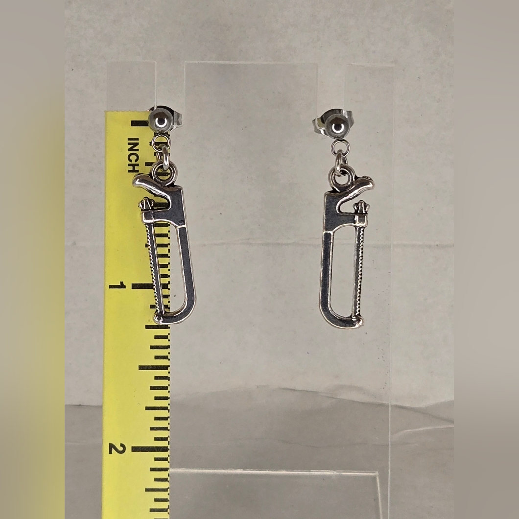 Silver Tool Earrings